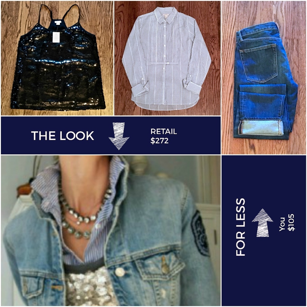 SOLD J. Crew Sequin Camisole - SOLD - Picture 2 of 6